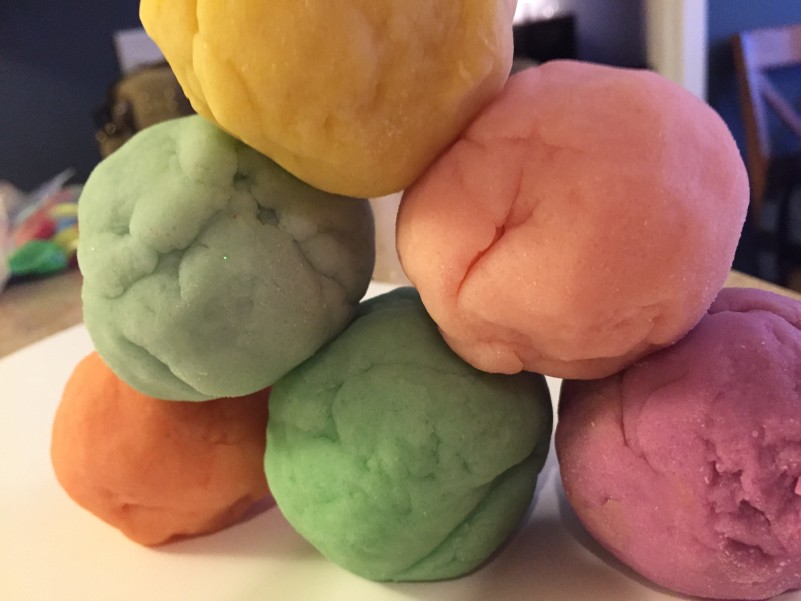 Yogalore's Basic Playdough Recipe -- Smush It, Roll It, Squeeze It!!!!