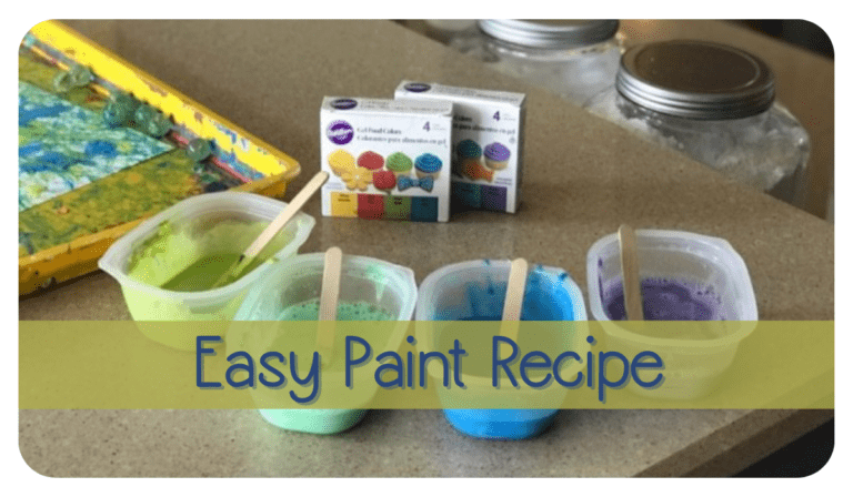 Paint Recipe: DIY, Fun and the Clean Up Is So Easy!