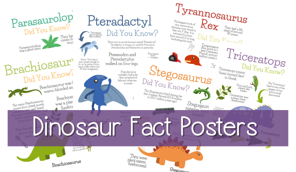 Dinosaur Fun Facts -- Fun, Educational and Printable!