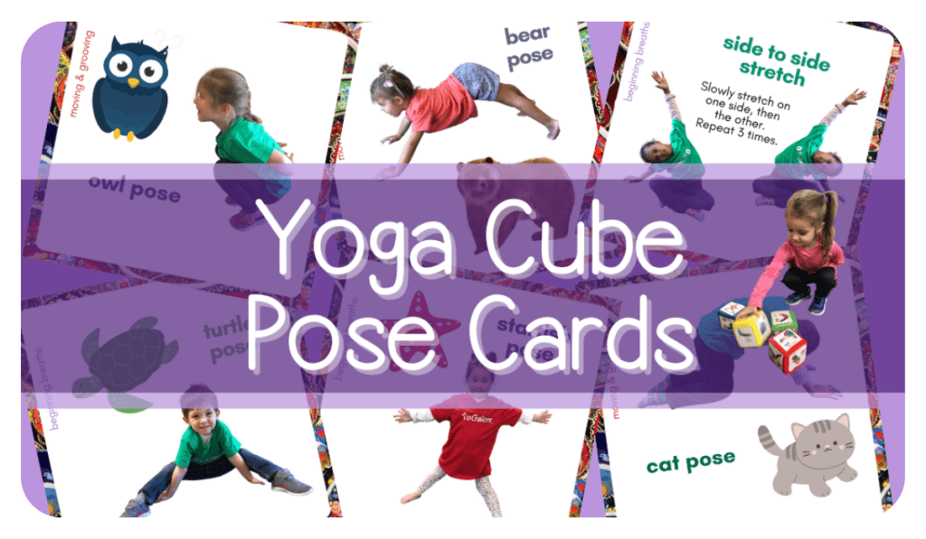 Full Size Kids Yoga Pose Cards - Set #3 : Kumarah