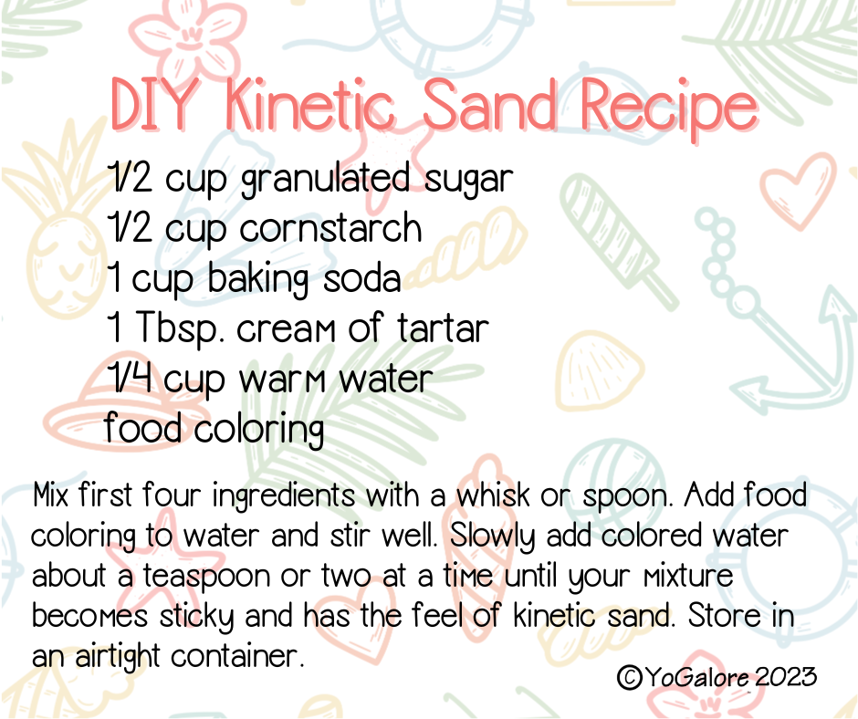 Do It Yourself Kinetic Sand Recipe