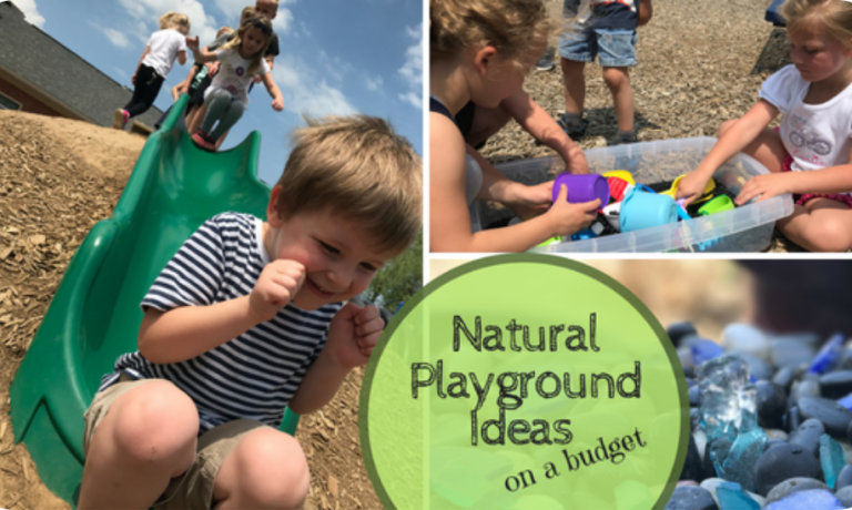 Natural Playground Ideas on a Budget -- It Can Be Done!